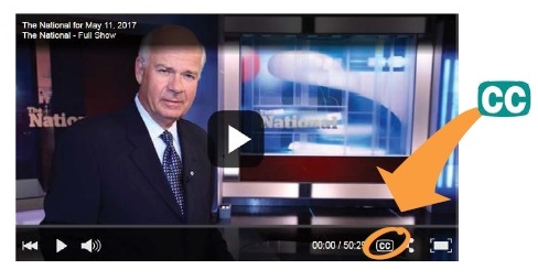 Image for displaying Closed Captioning function on an online streaming platform